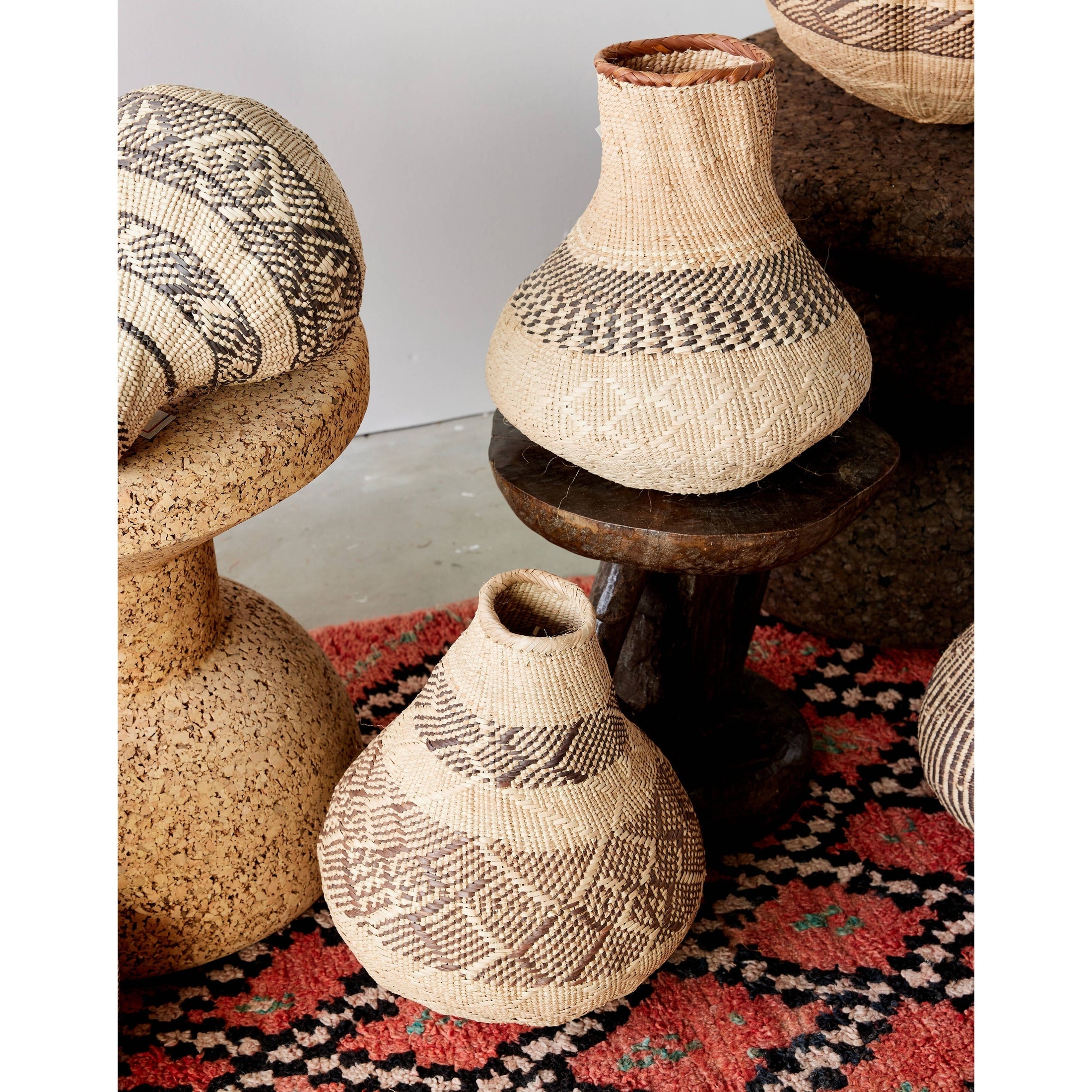 Patterned Binga Nongo Gourd Woven Basket