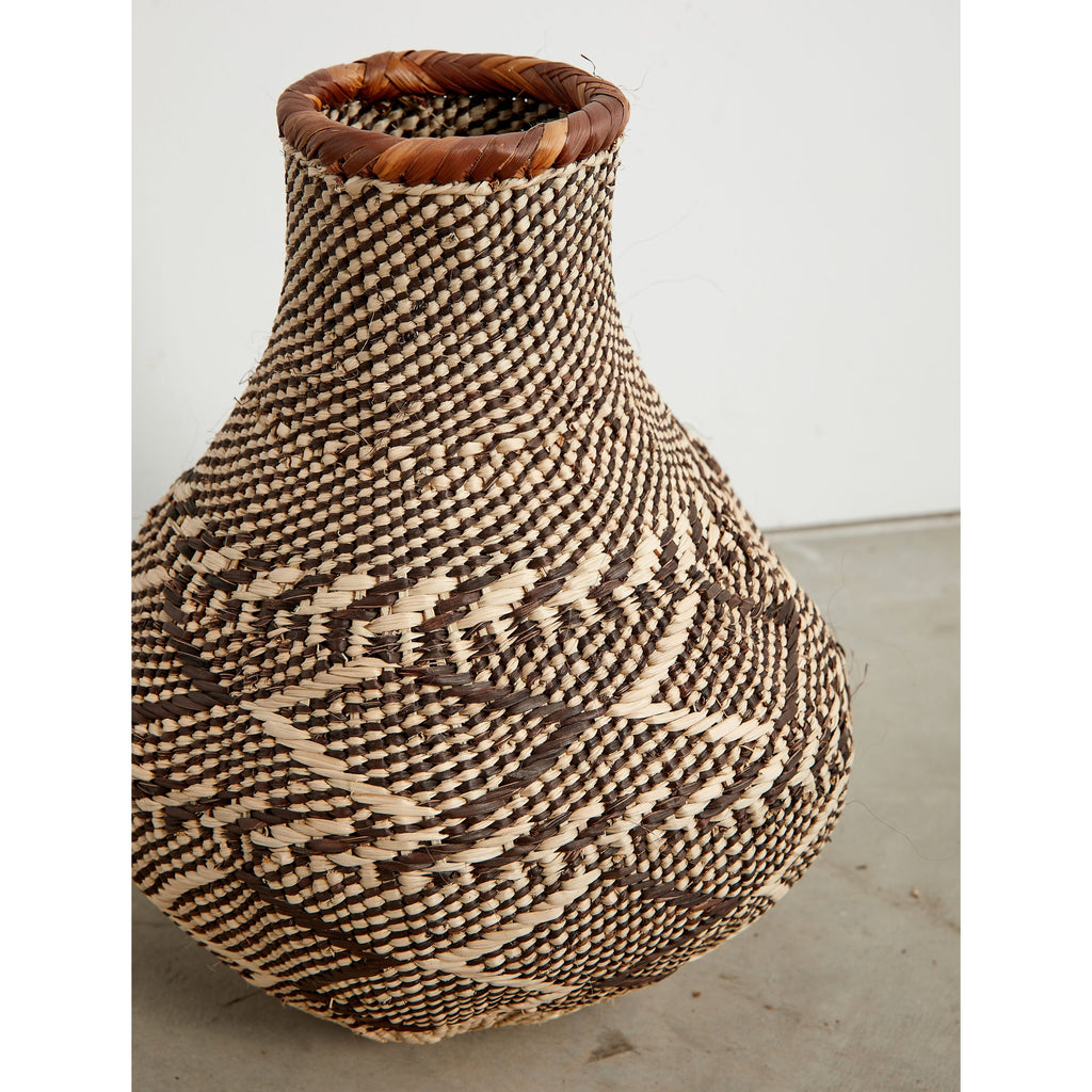 Patterned Binga Nongo Gourd Woven Basket