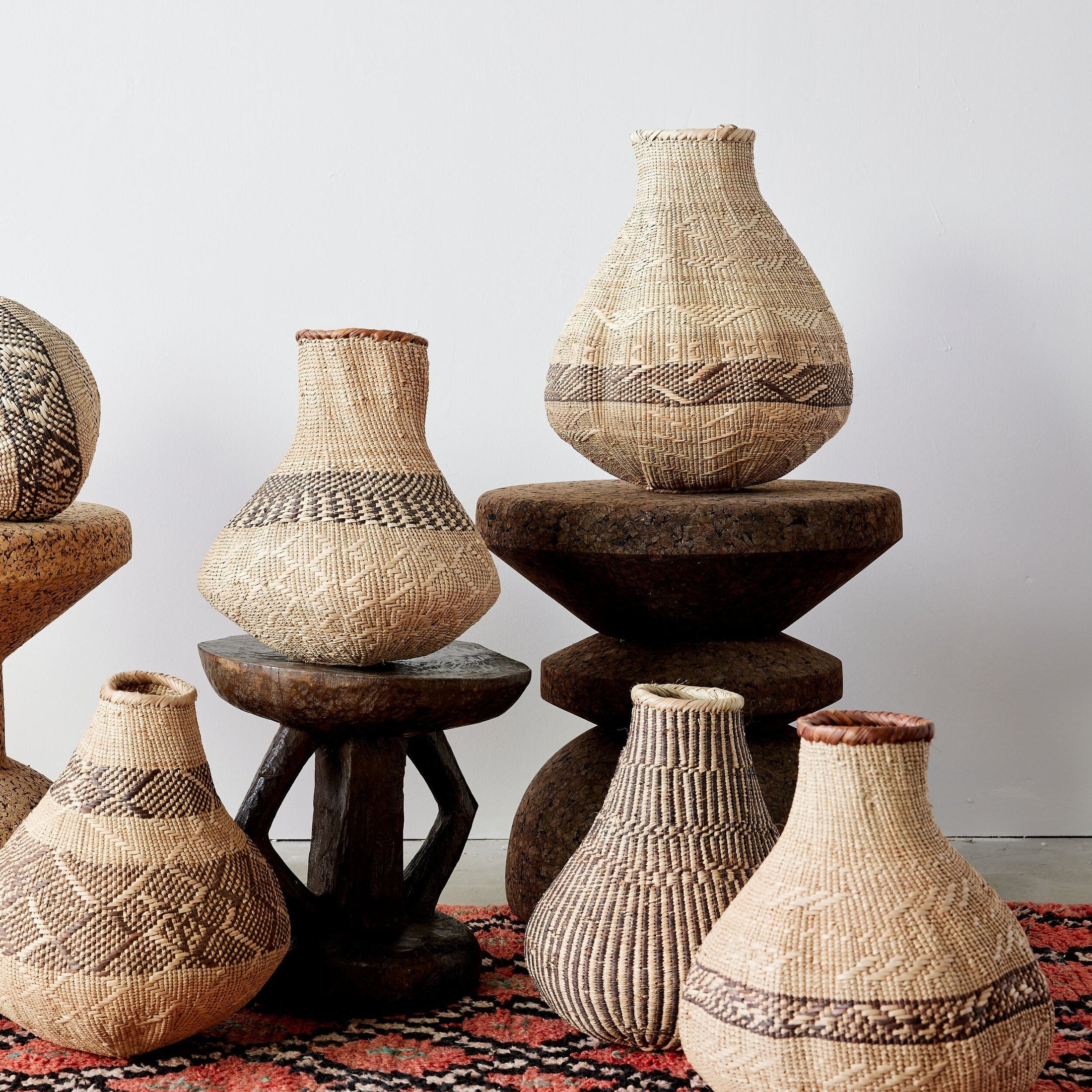 Patterned Binga Nongo Gourd Woven Basket