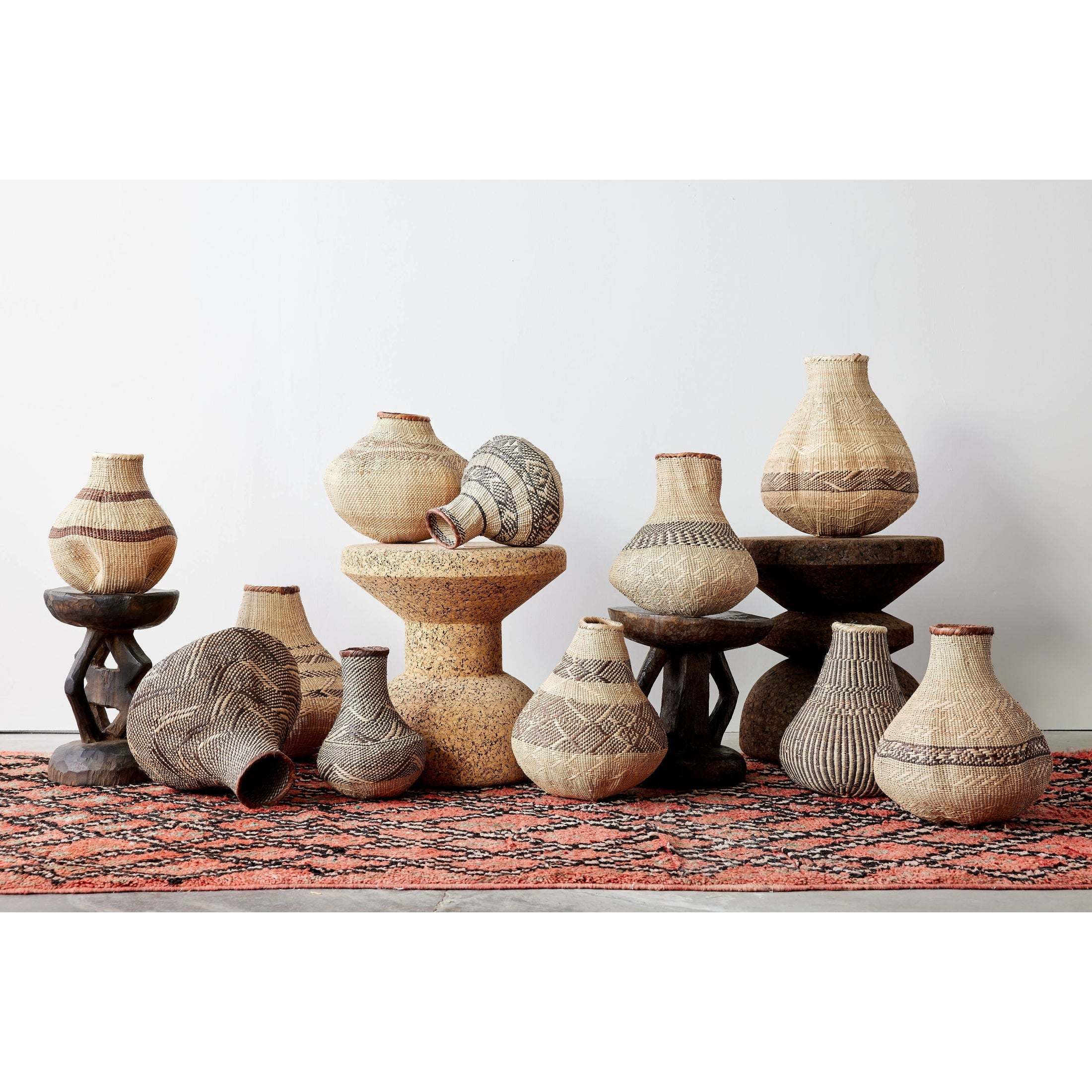 Patterned Binga Nongo Gourd Woven Basket