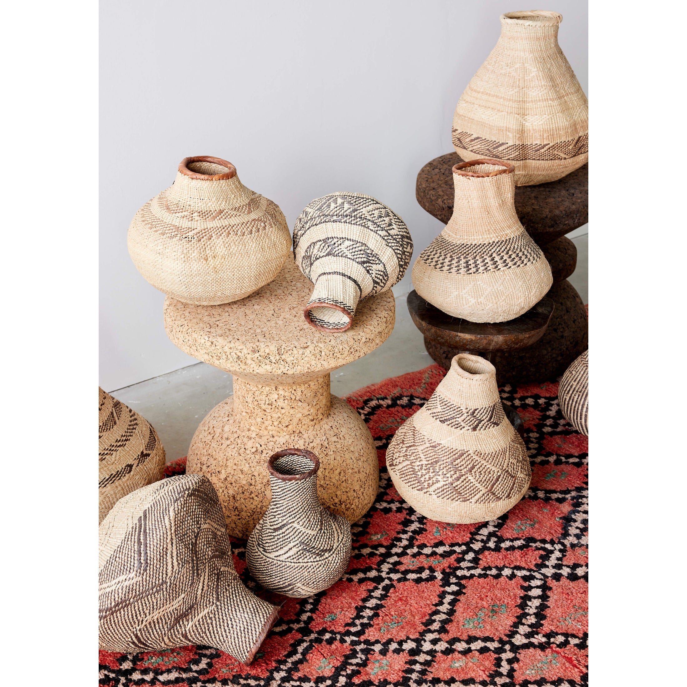 Patterned Binga Nongo Gourd Woven Basket