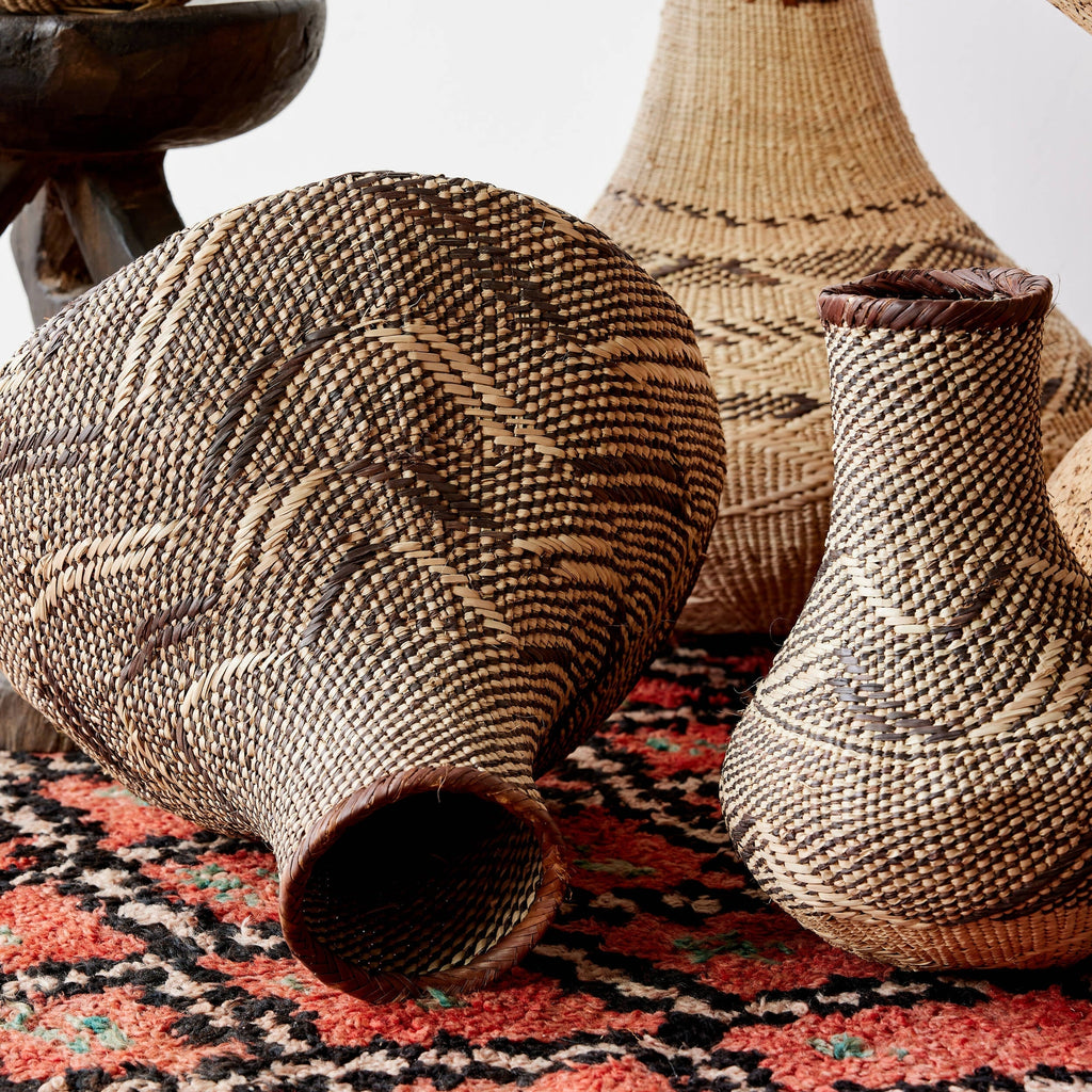 Patterned Binga Nongo Gourd Woven Basket