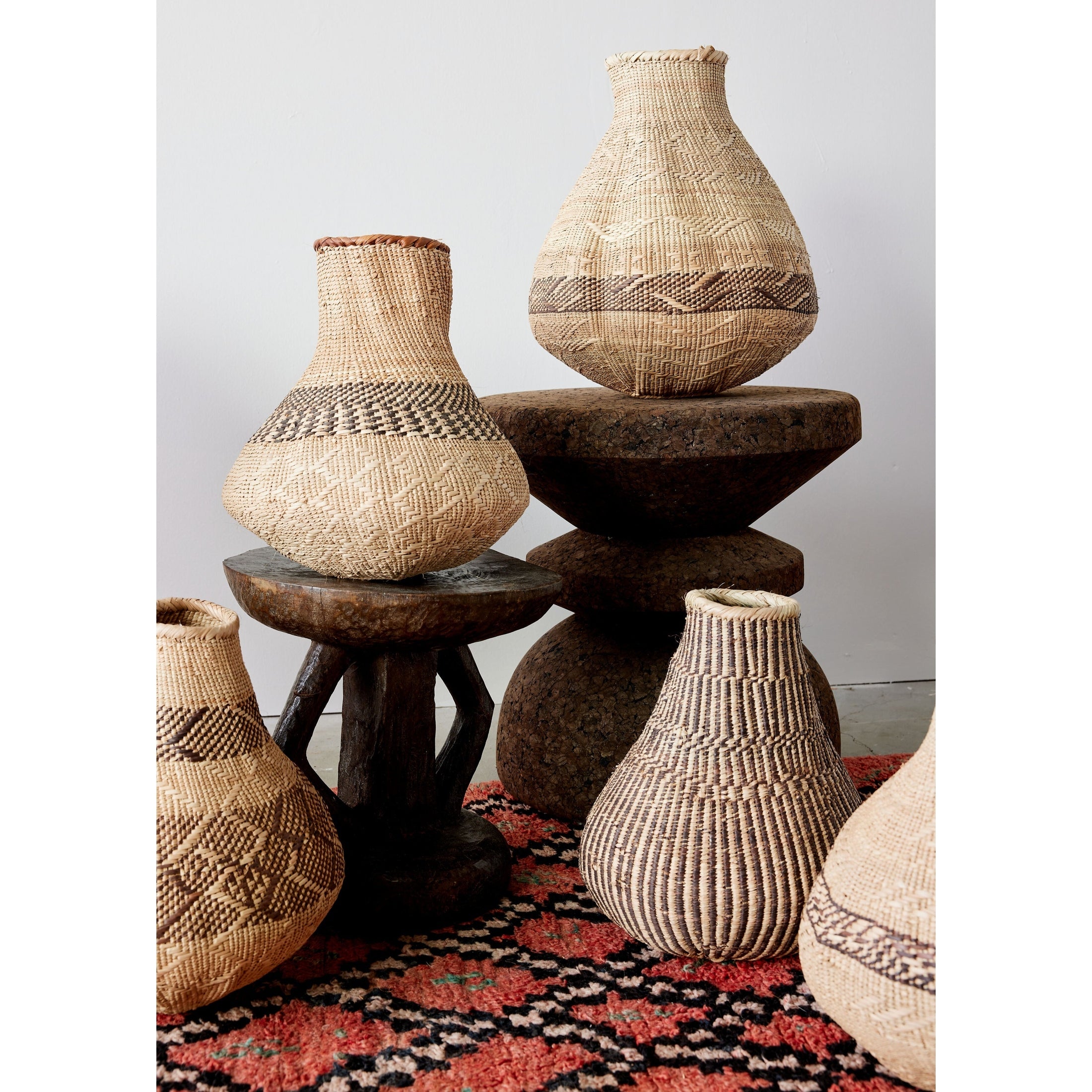 Patterned Binga Nongo Gourd Woven Basket