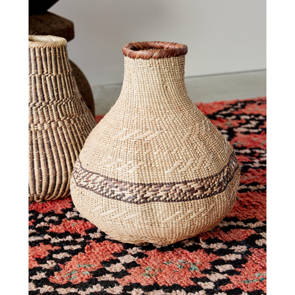 Patterned Binga Nongo Gourd Woven Basket