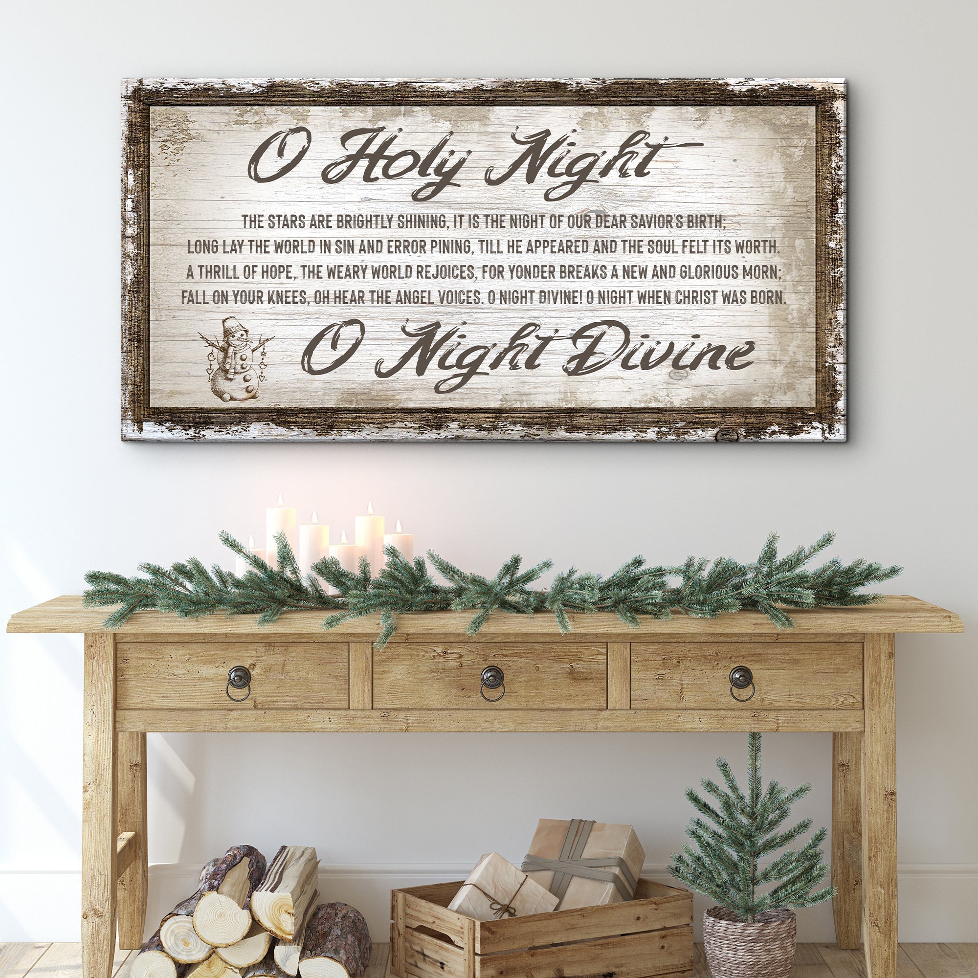 Personalized Christmas Canvas Sign | Tailored Canvases