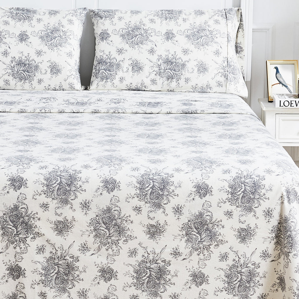 Petit Toile Flannel Sheet Sets by Mélange Home