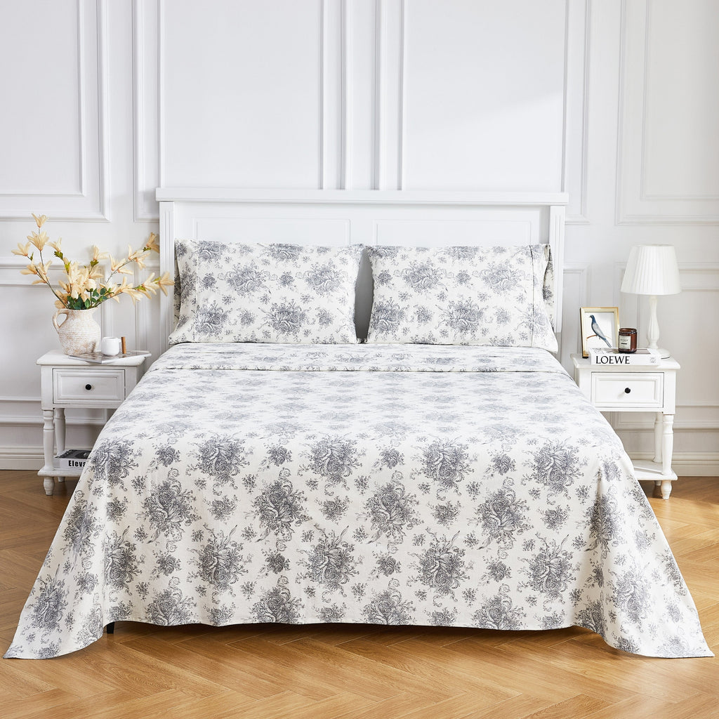 Petit Toile Flannel Sheet Sets by Mélange Home