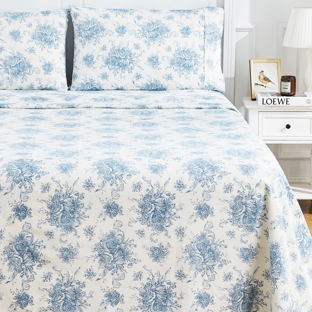 Petit Toile Flannel Sheet Sets by Mélange Home