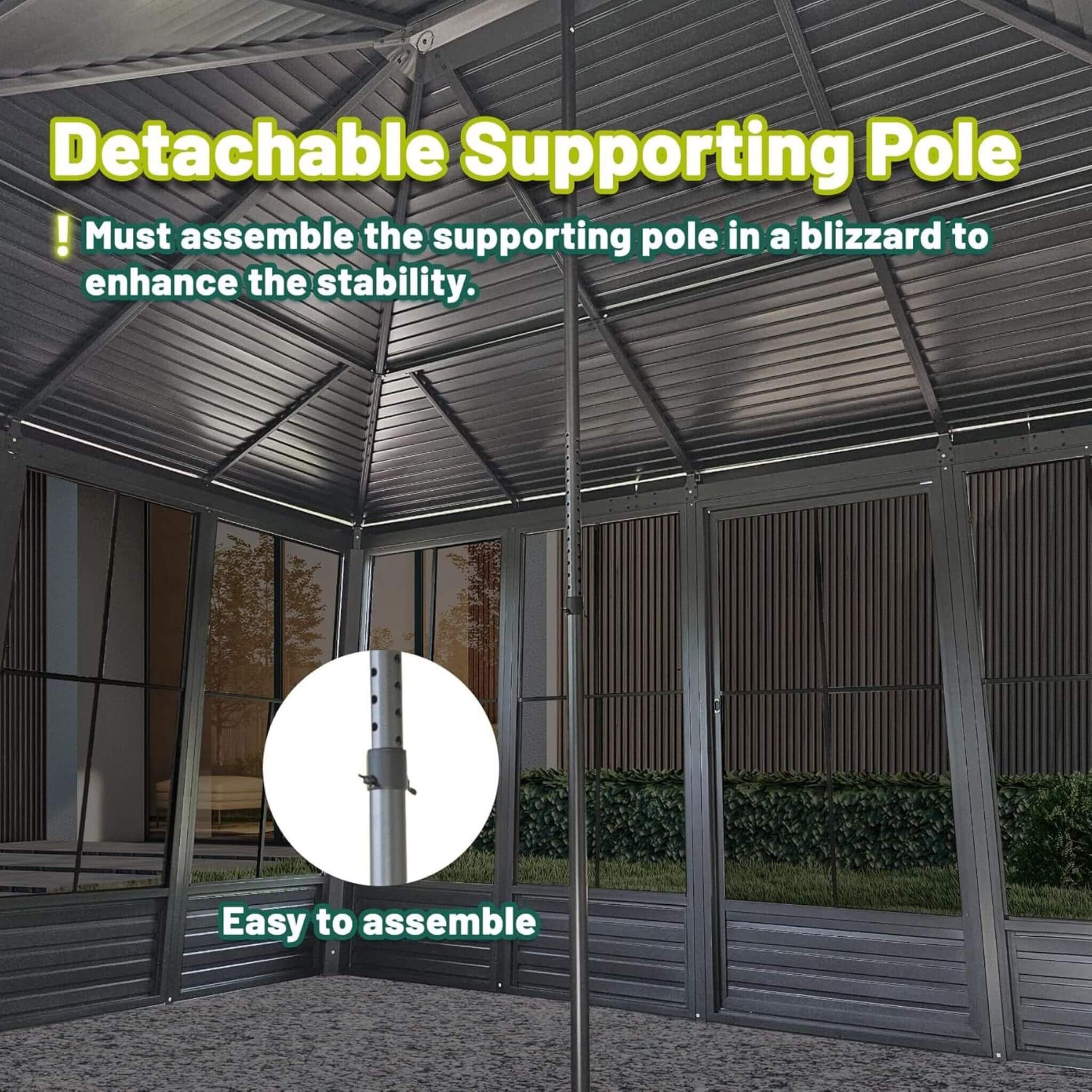 Phenolic-Resin Nano-Coated Ultra-Durable Aluminum Gazebo Sunroom | SAKSBY WHOLESALE