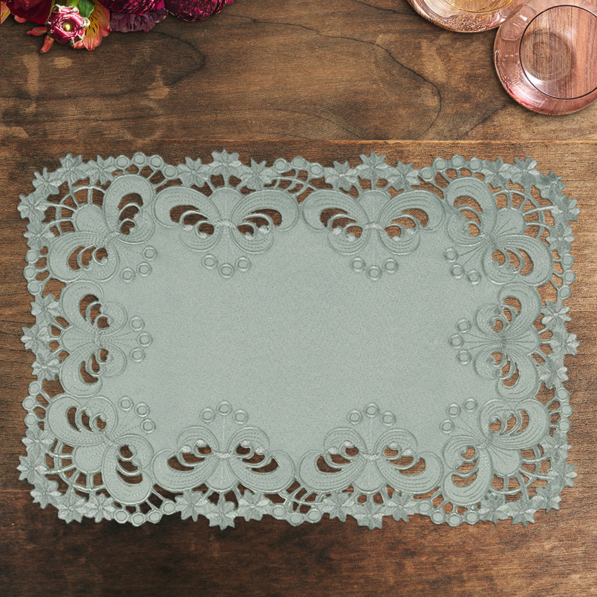 Placemats with European Embroidery - The Creola Collection