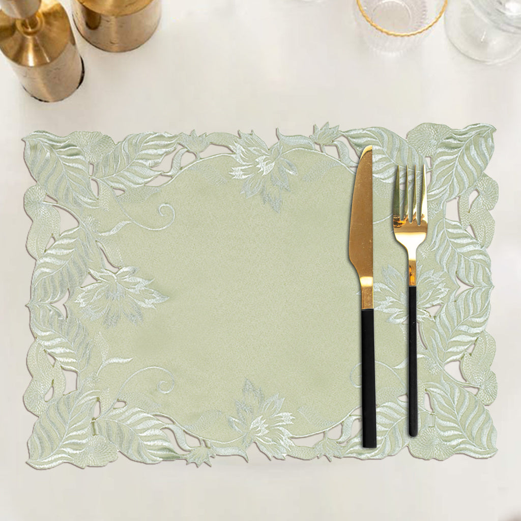 Placemats with European Embroidery - The Daulton Collection
