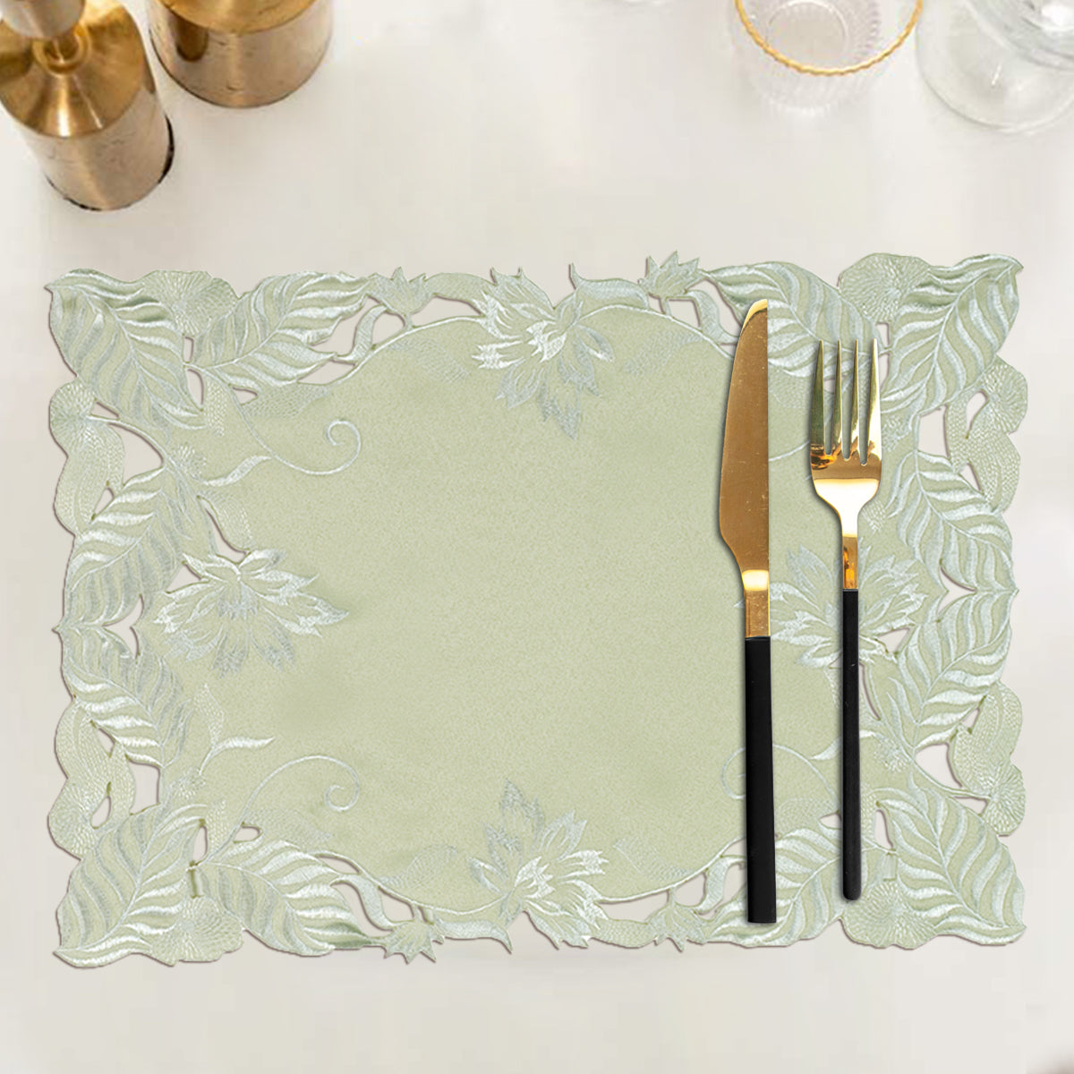 Placemats with European Embroidery - The Daulton Collection