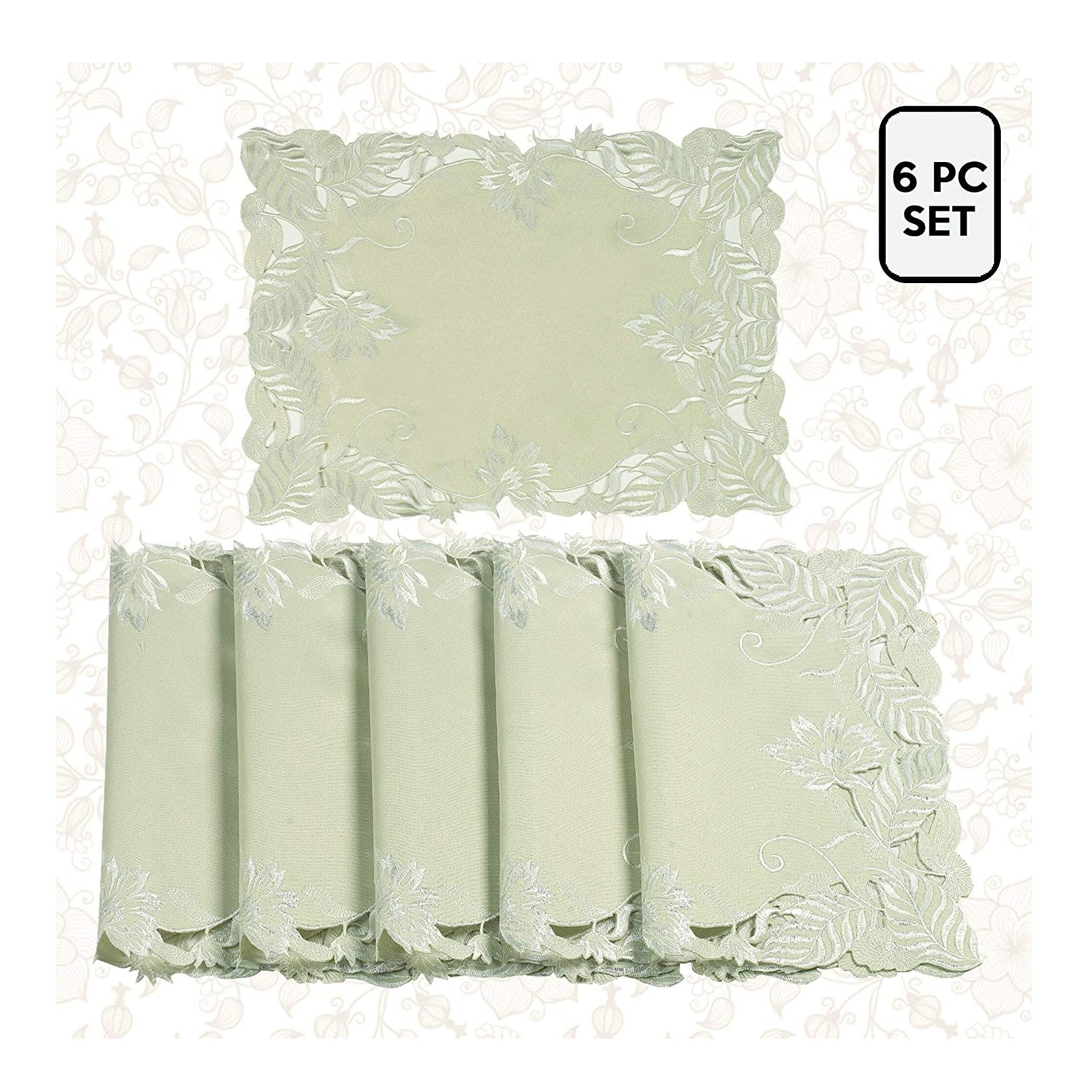 Placemats with European Embroidery - The Daulton Collection