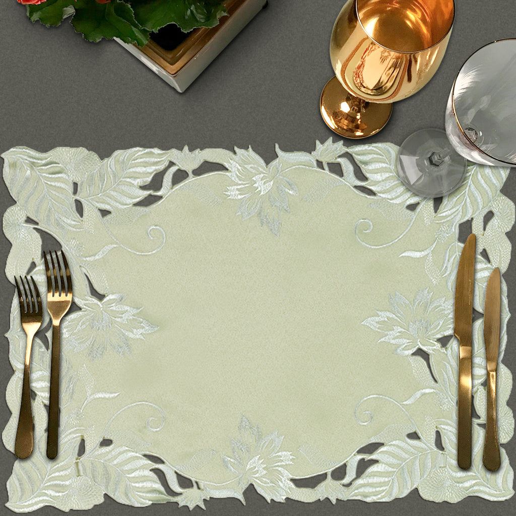Placemats with European Embroidery - The Daulton Collection