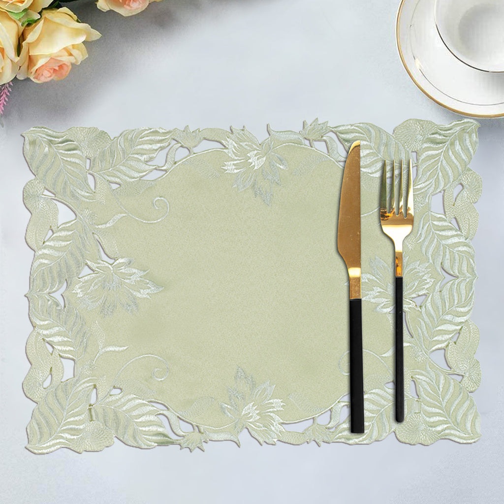Placemats with European Embroidery - The Daulton Collection