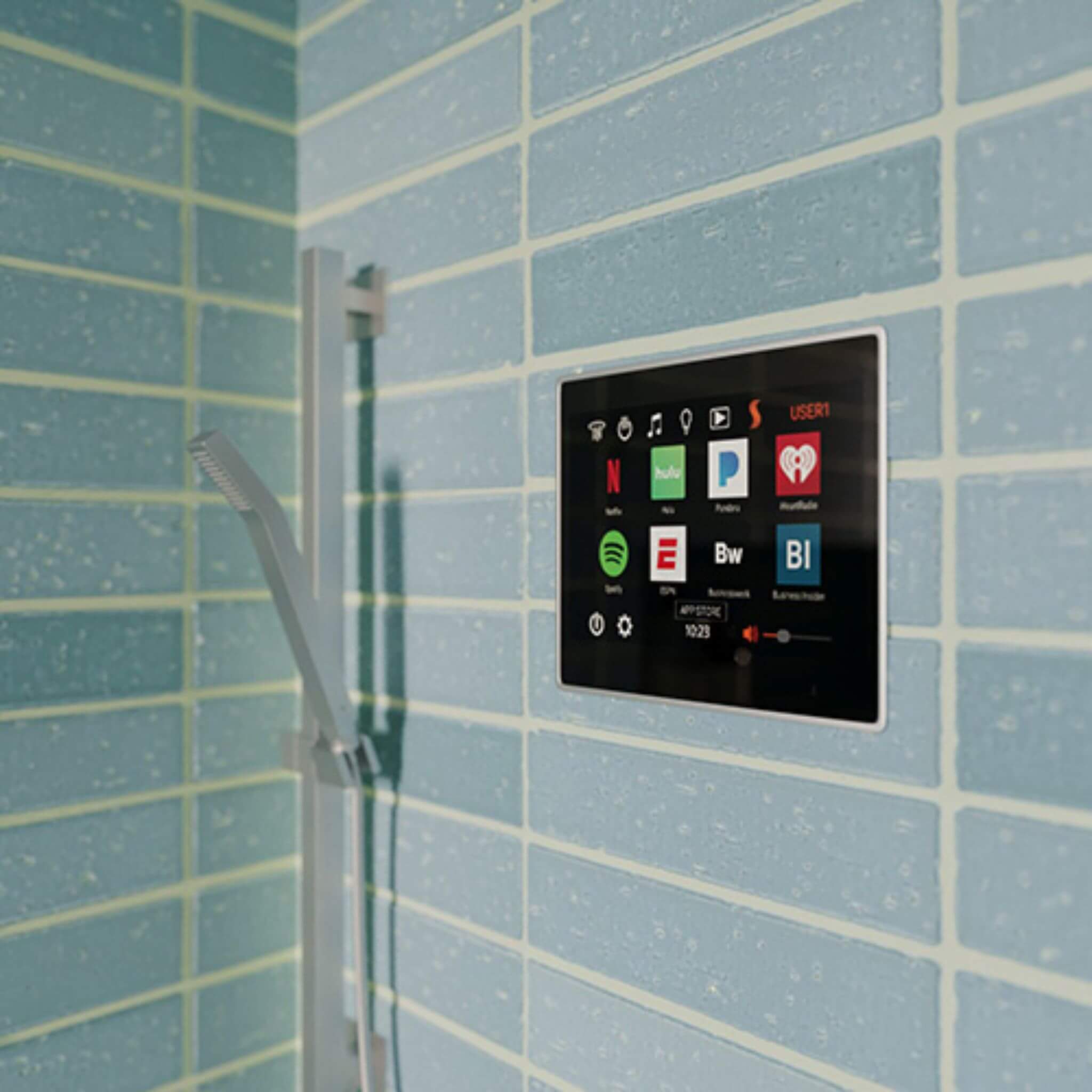 Polished Nickel Bluetooth-Enabled Steam Shower Control | ThermaSol