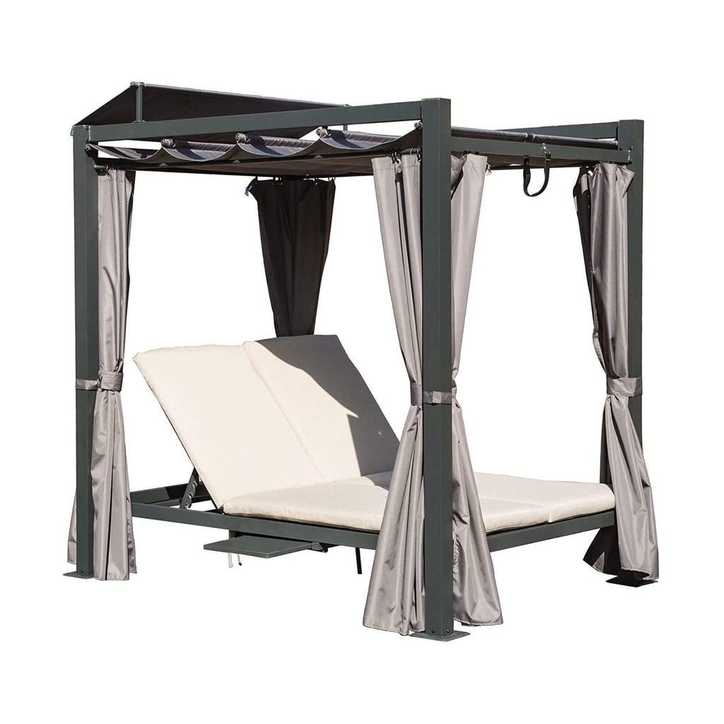 Premium Aluminum Daybed With Retractable Canopy | SAKSBY WHOLESALE