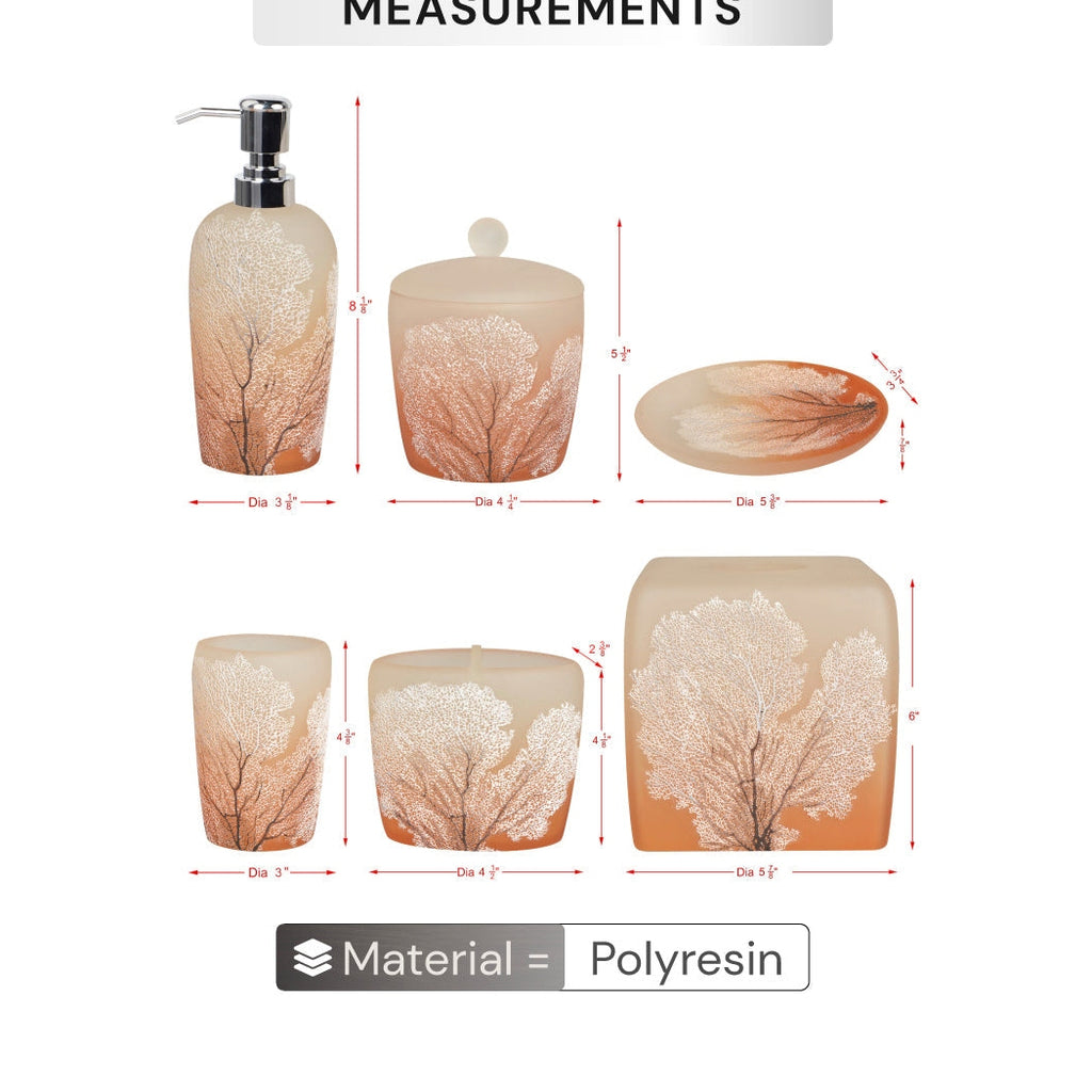 Premium Brushed Metal Bath Accessories Set | Decozen