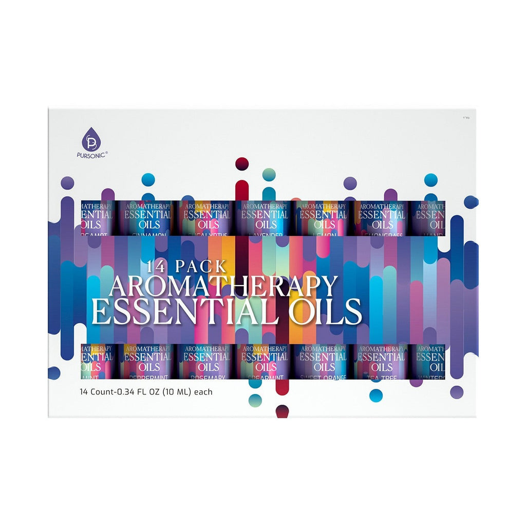 Premium Essential Oils Collection 14 Pack | DC-PURSONIC
