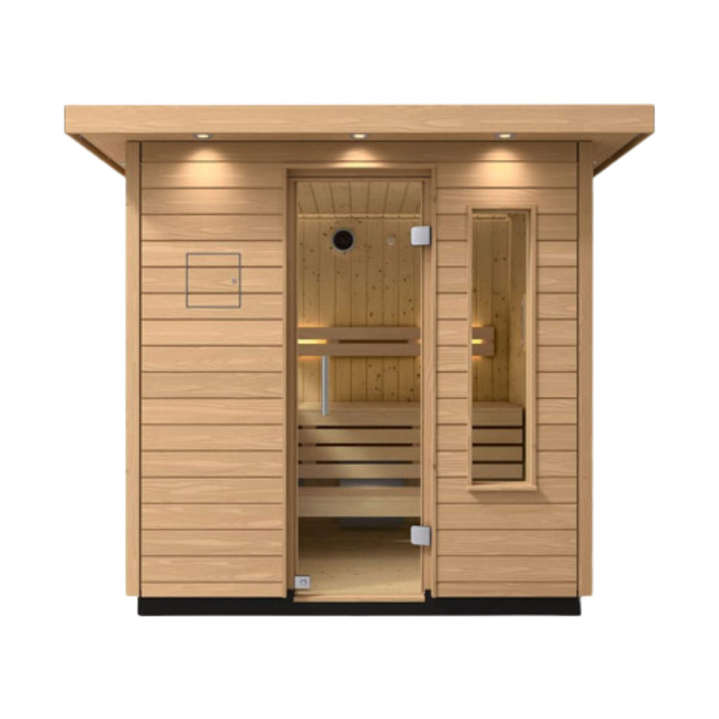 Premium-Grade Douglas-Fir Architectural Outdoor Sauna Six-Person | Saksby Wholesale