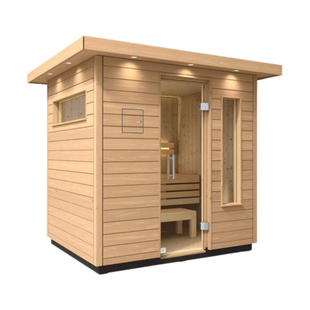 Premium-Grade Douglas-Fir Architectural Outdoor Sauna Six-Person | Saksby Wholesale