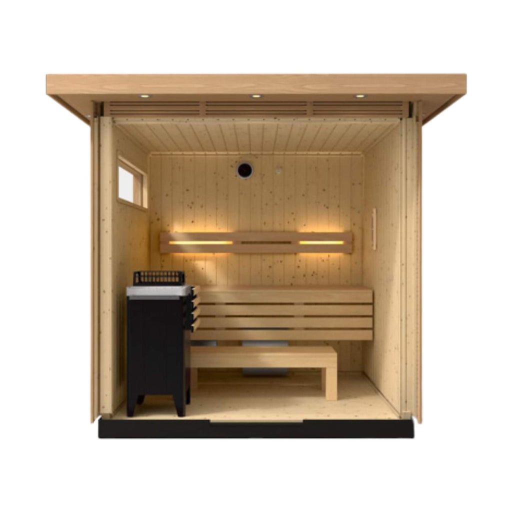 Premium-Grade Douglas-Fir Architectural Outdoor Sauna Six-Person | Saksby Wholesale