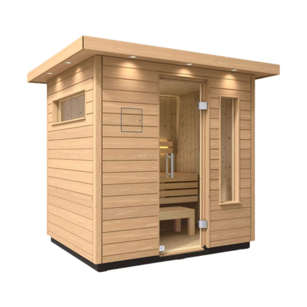 Premium-Grade Douglas-Fir Architectural Outdoor Sauna Six-Person | Saksby Wholesale