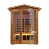 Premium-Grade West African Mahogany OutdoorInfraredSauna 2-Person | SAKSBY WHOLESALE