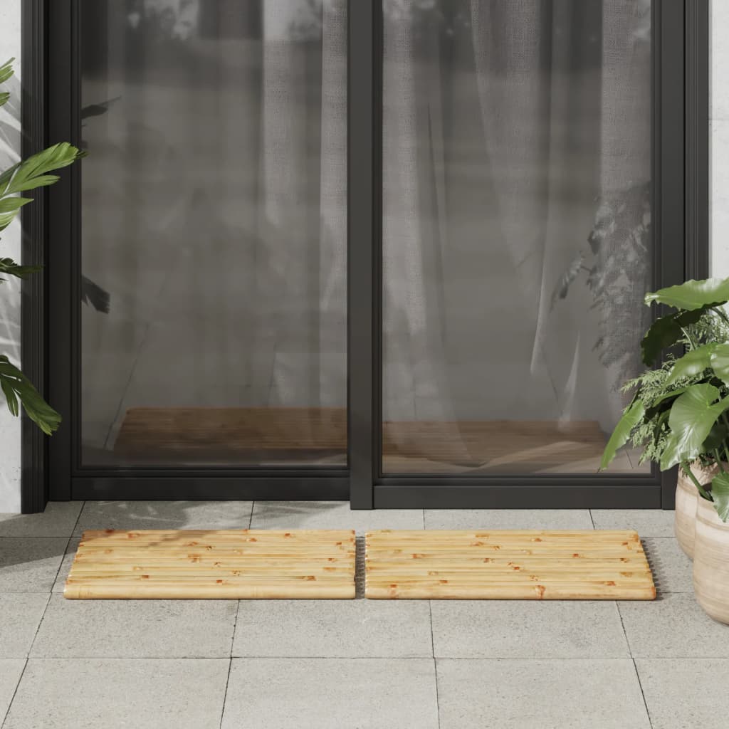 Premium Handcrafted Bamboo NonSlip Bath Mats | vidaXL