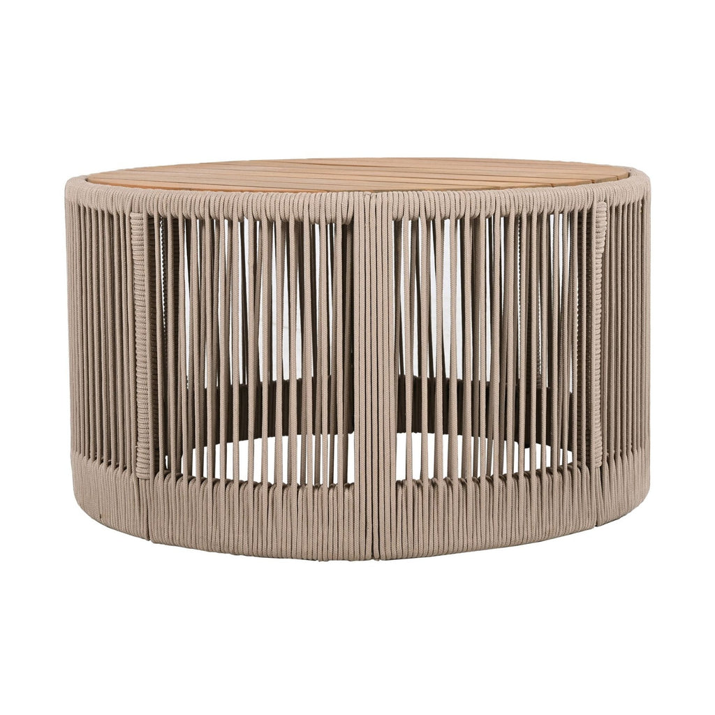 Modern Rustic Coffee Table & Side Table With Woven Rope Design (SAK56739) by SAKSBY WHOLESALE