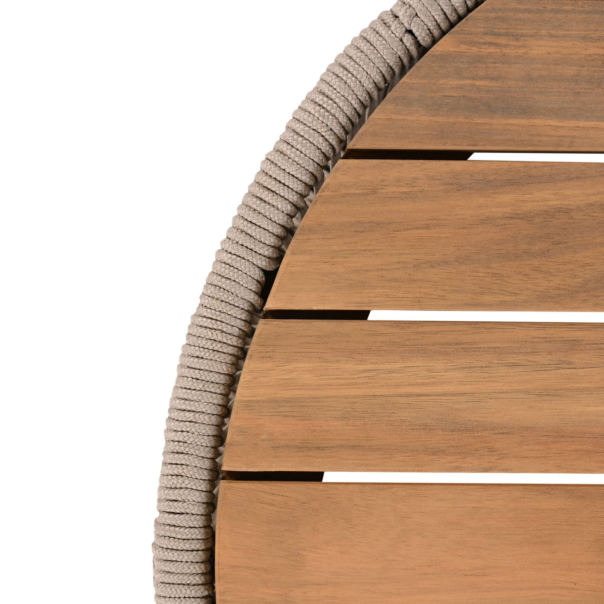 Modern Rustic Coffee Table & Side Table With Woven Rope Design (SAK56739) by SAKSBY WHOLESALE