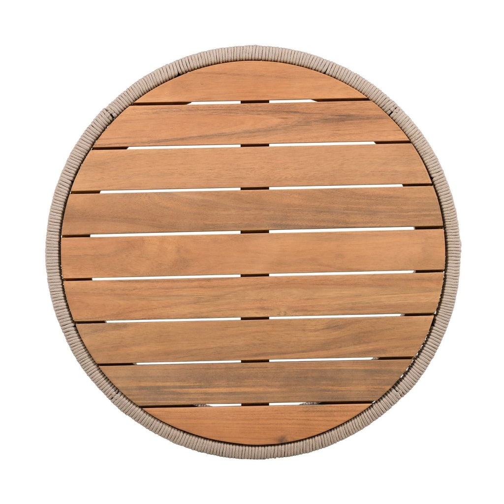 Modern Rustic Coffee Table & Side Table With Woven Rope Design (SAK56739) by SAKSBY WHOLESALE