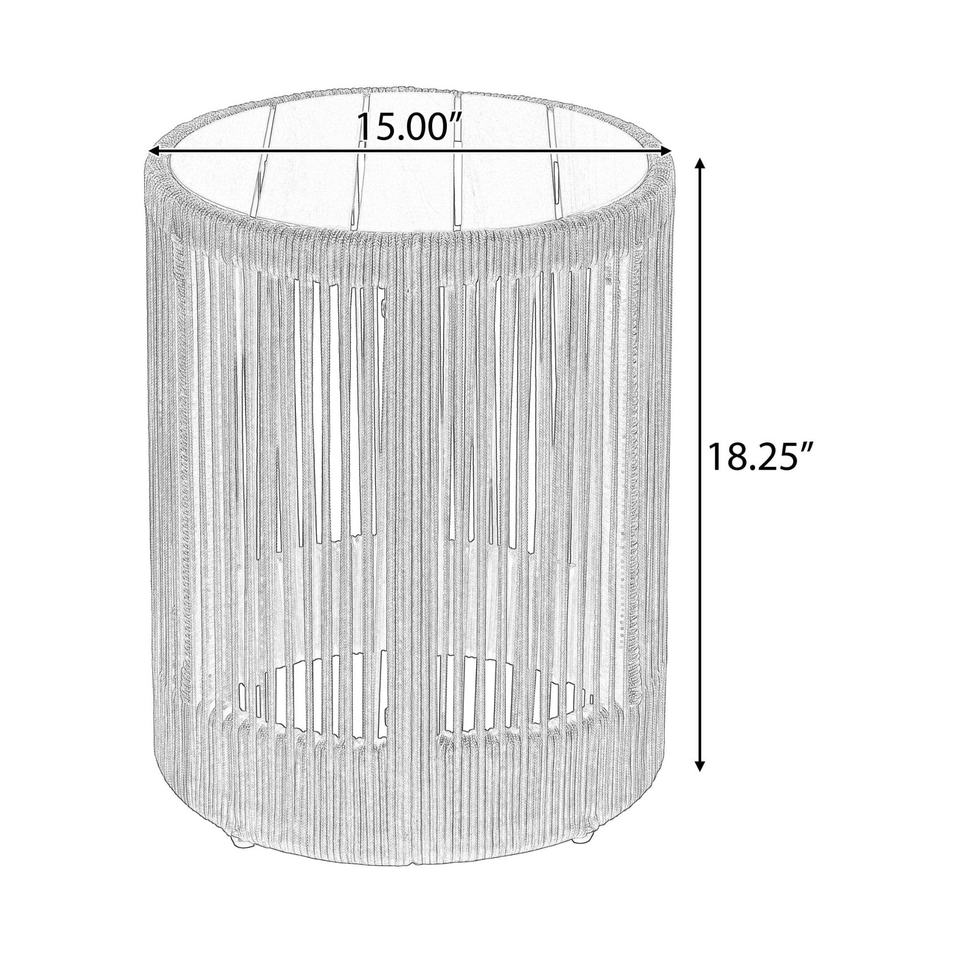 Modern Rustic Coffee Table & Side Table With Woven Rope Design (SAK56739) by SAKSBY WHOLESALE