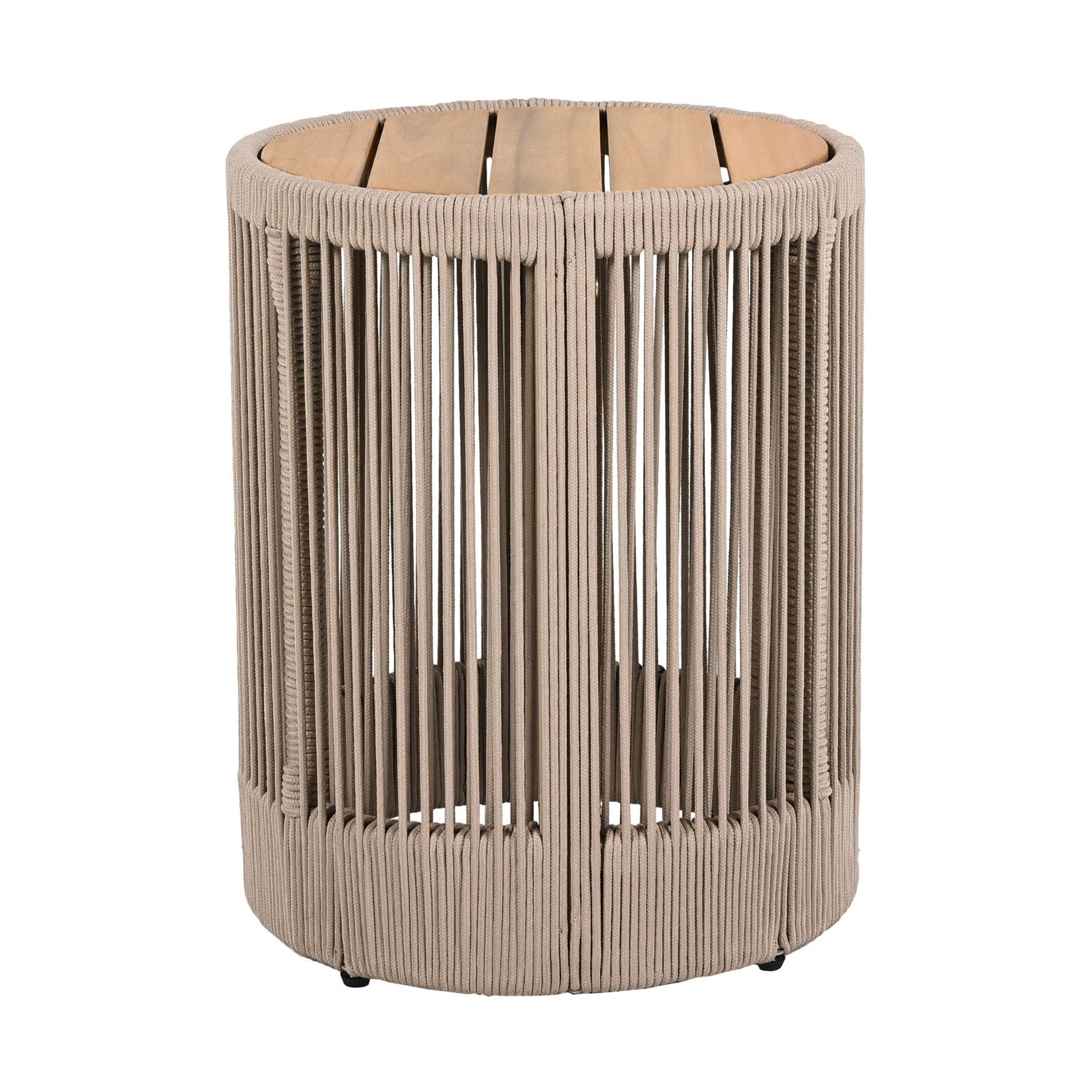 Modern Rustic Coffee Table & Side Table With Woven Rope Design (SAK56739) by SAKSBY WHOLESALE