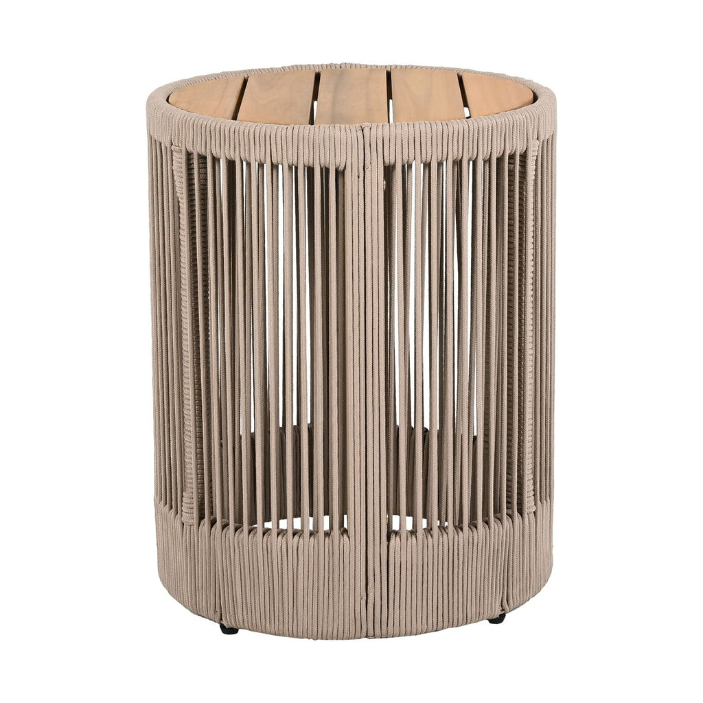 Modern Rustic Coffee Table & Side Table With Woven Rope Design (SAK56739) by SAKSBY WHOLESALE