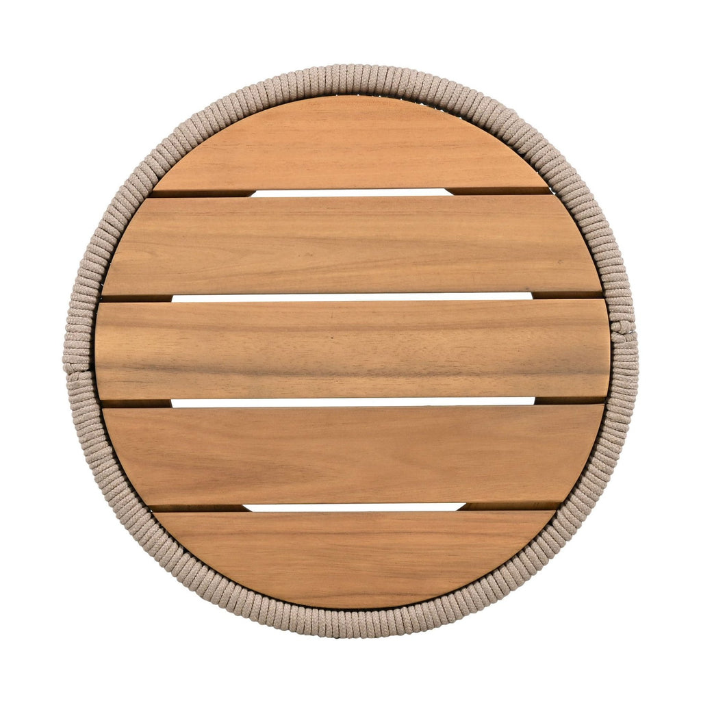 Modern Rustic Coffee Table & Side Table With Woven Rope Design (SAK56739) by SAKSBY WHOLESALE