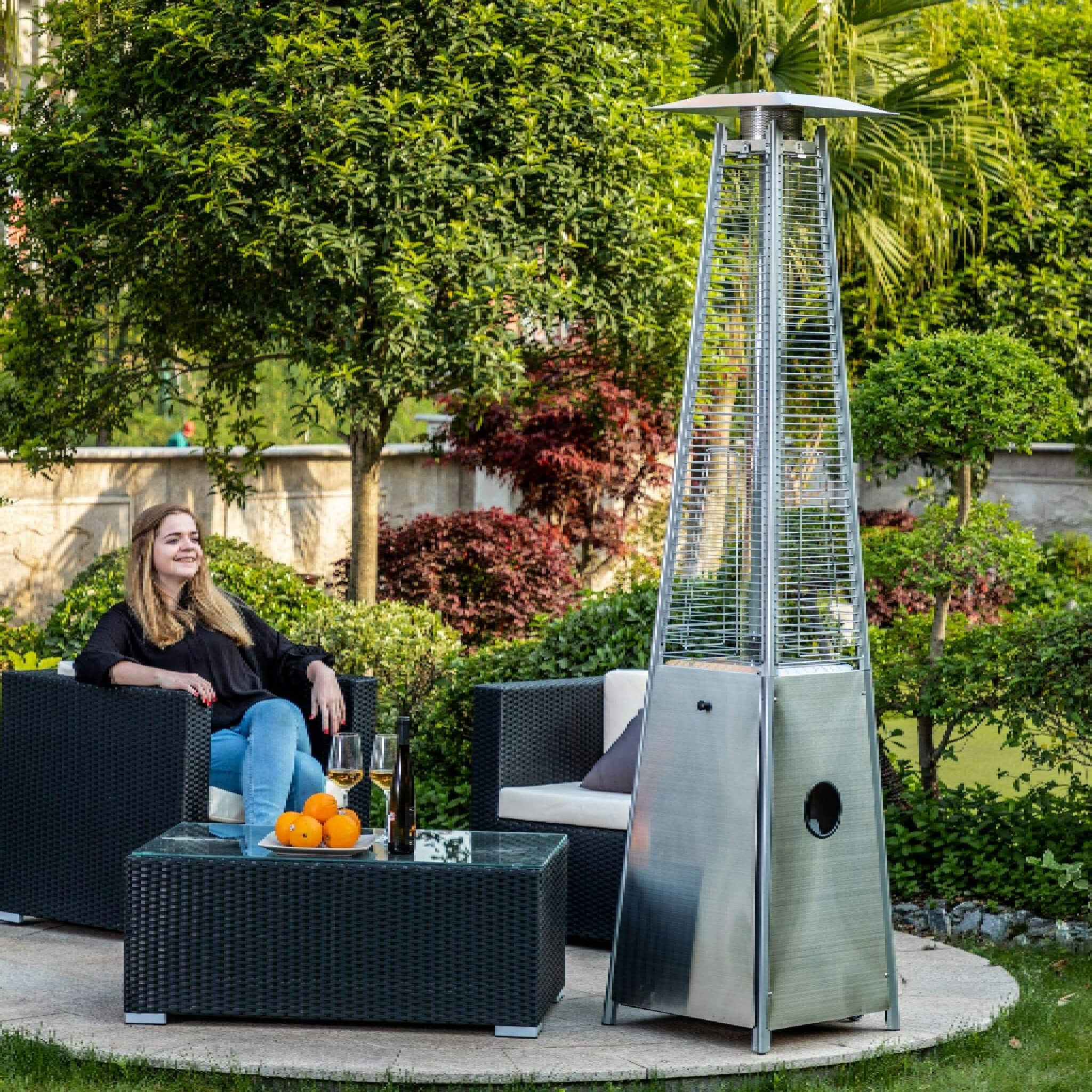 Premium Industrial-Grade Stainless Outdoor-Patio Heater 40KBTU | SAKSBY WHOLESALE