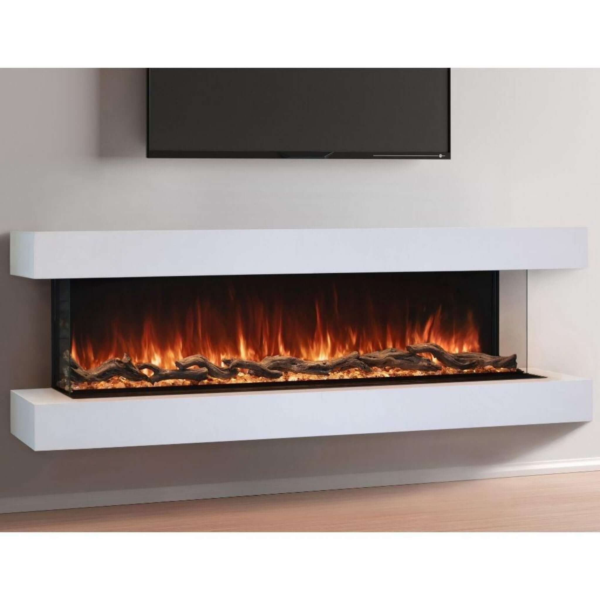 Premium RGB Flame Linear Electric Fireplace | SAKSBY WHOLESALE