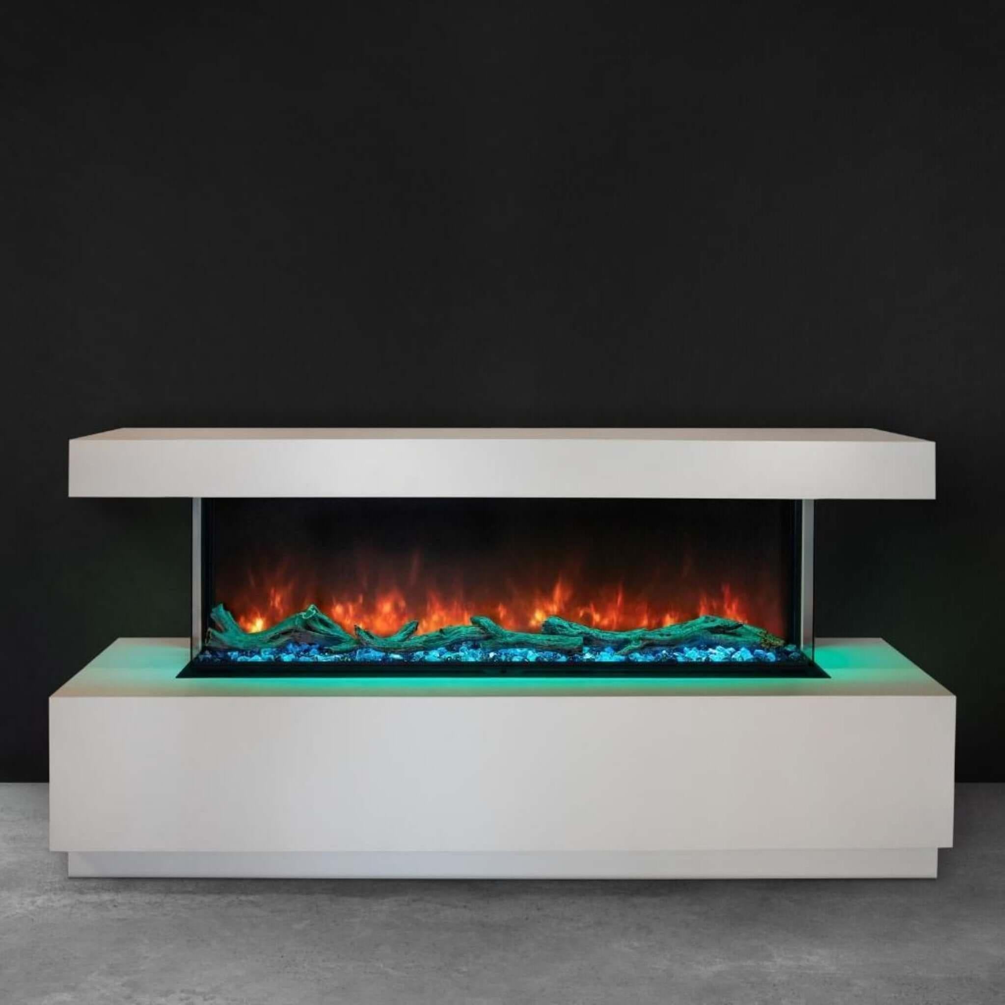Premium RGB Flame Linear Electric Fireplace | SAKSBY WHOLESALE