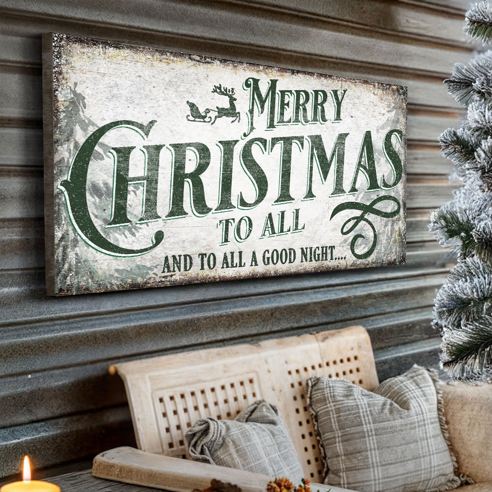 Premium Rustic Christmas Canvas Sign | Tailored Canvases