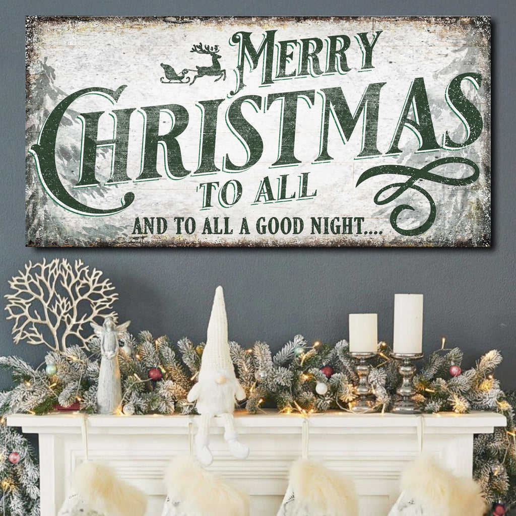 Premium Rustic Christmas Canvas Sign | Tailored Canvases
