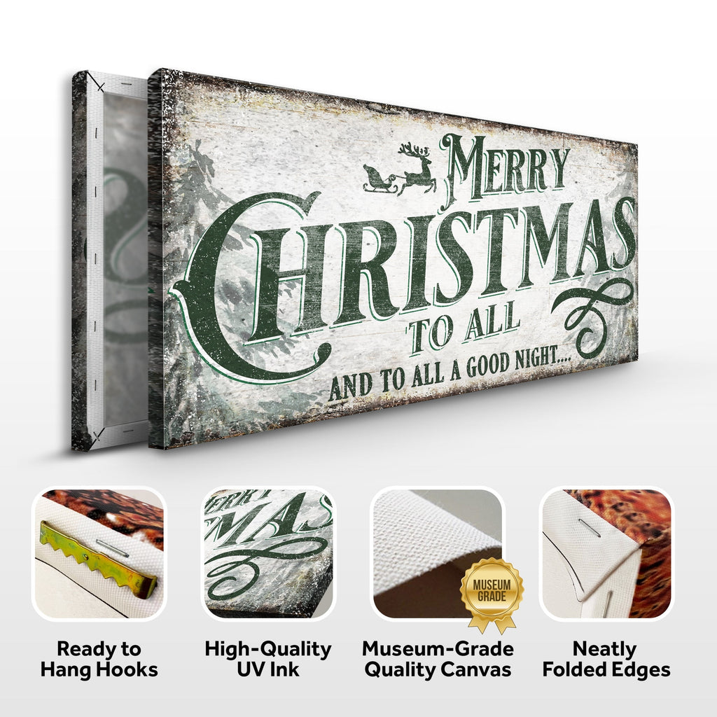 Premium Rustic Christmas Canvas Sign | Tailored Canvases