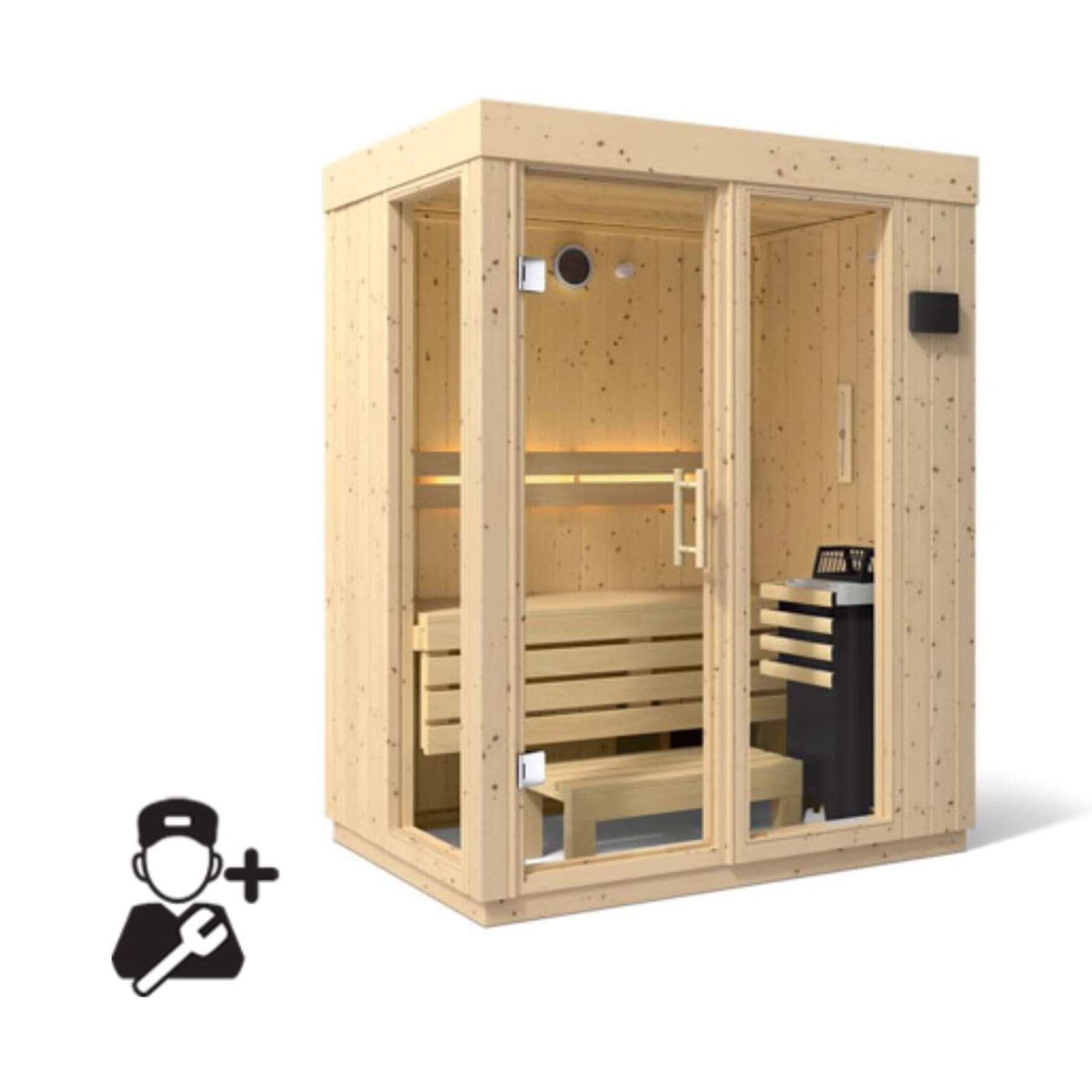 Premium ScandinavianSpruce IndoorLux HomeSpa SaunaKit Collection | SAKSBY WHOLESALE