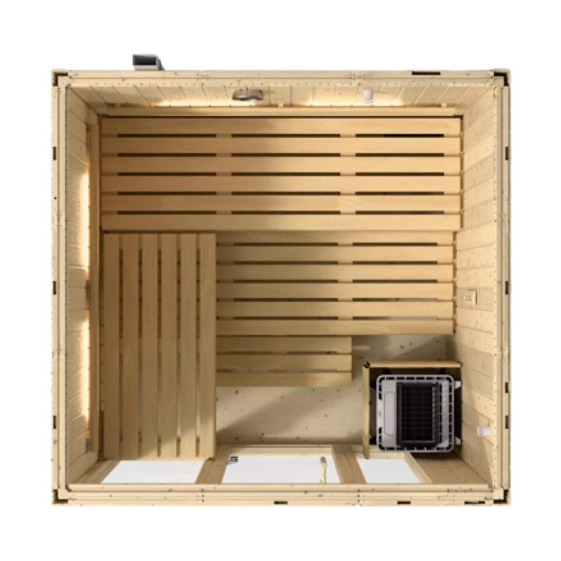 Premium ScandinavianSpruce IndoorLux HomeSpa SaunaKit Collection | SAKSBY WHOLESALE