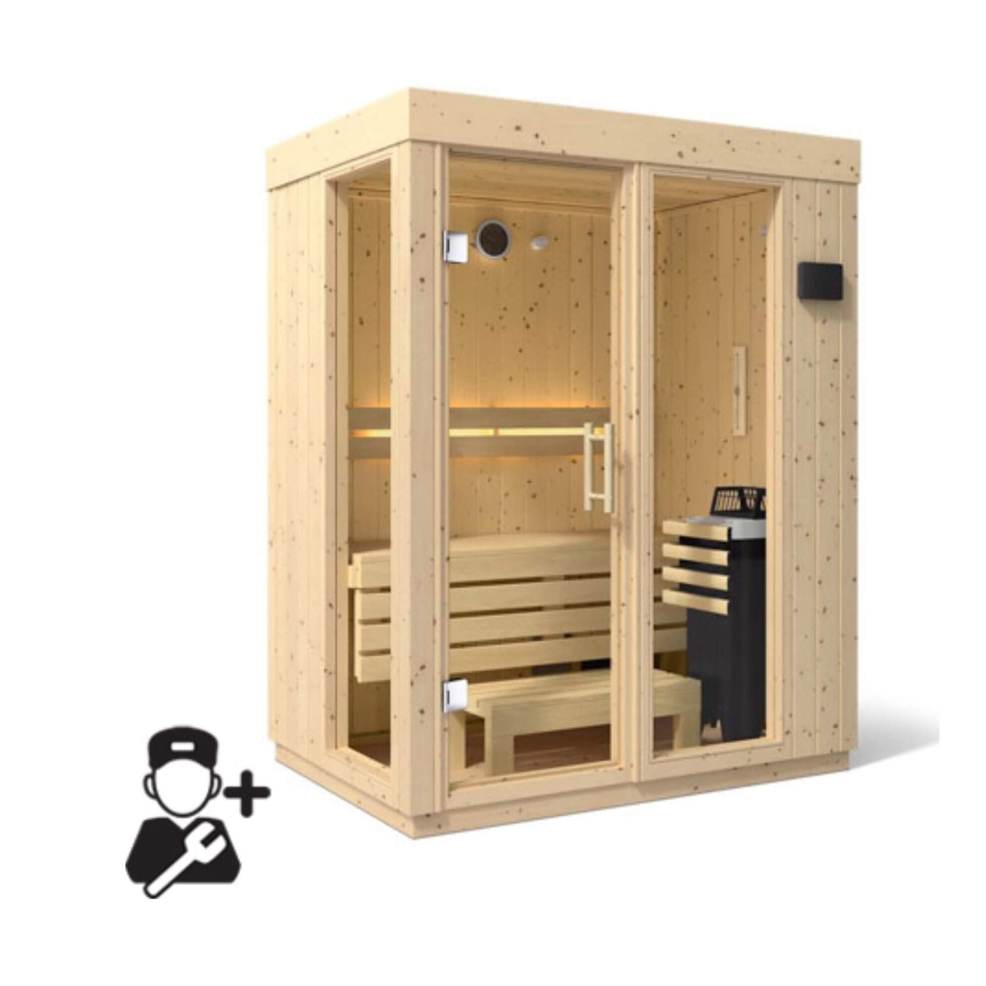 Premium ScandinavianSpruce IndoorLux HomeSpa SaunaKit Collection | SAKSBY WHOLESALE