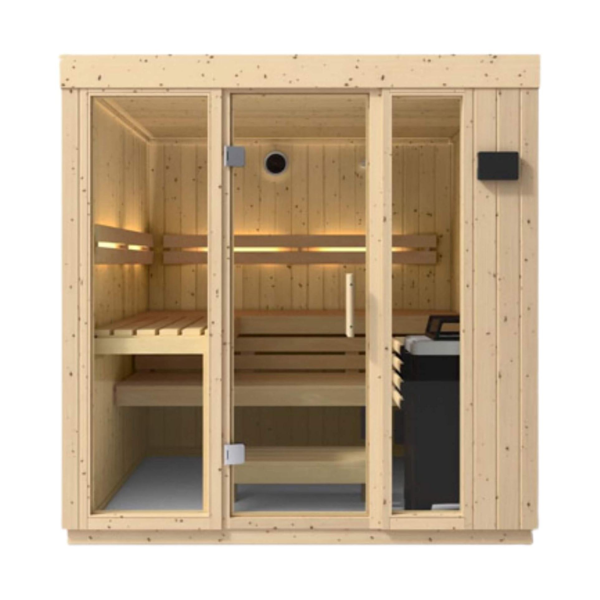 Premium ScandinavianSpruce IndoorLux HomeSpa SaunaKit Collection | SAKSBY WHOLESALE