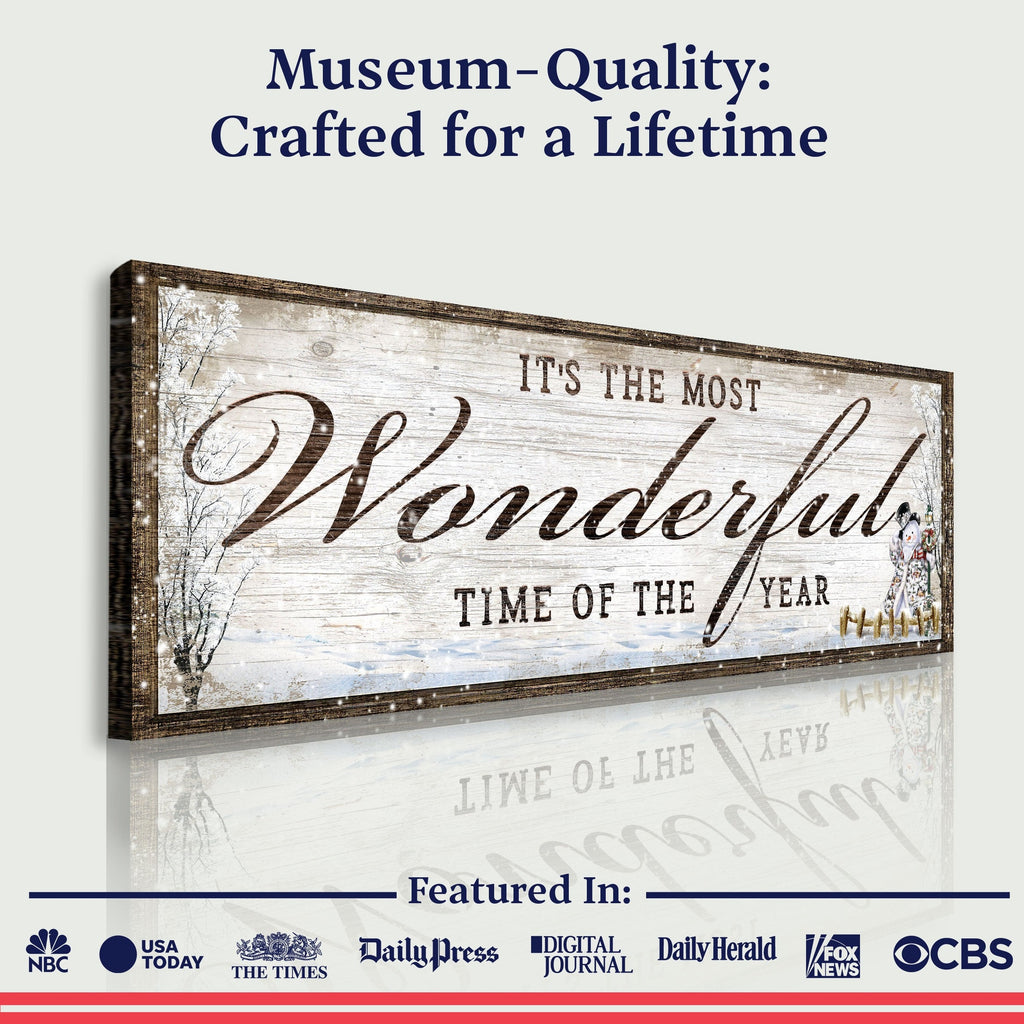 Premium Textured Canvas Christmas Sign | Tailored Canvases