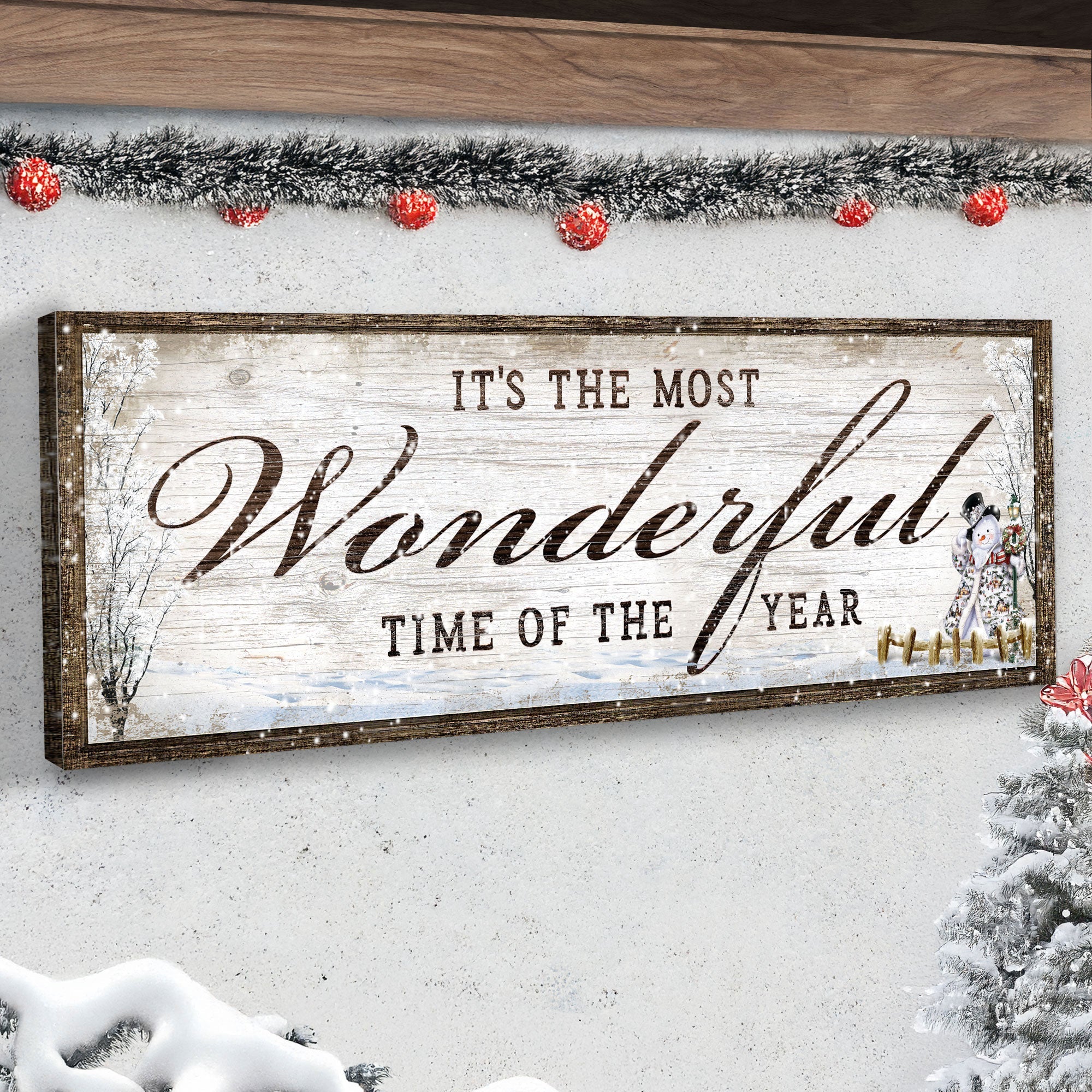 Premium Textured Canvas Christmas Sign | Tailored Canvases