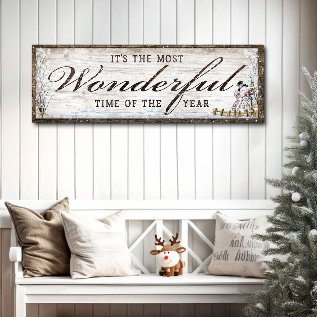 Premium Textured Canvas Christmas Sign | Tailored Canvases