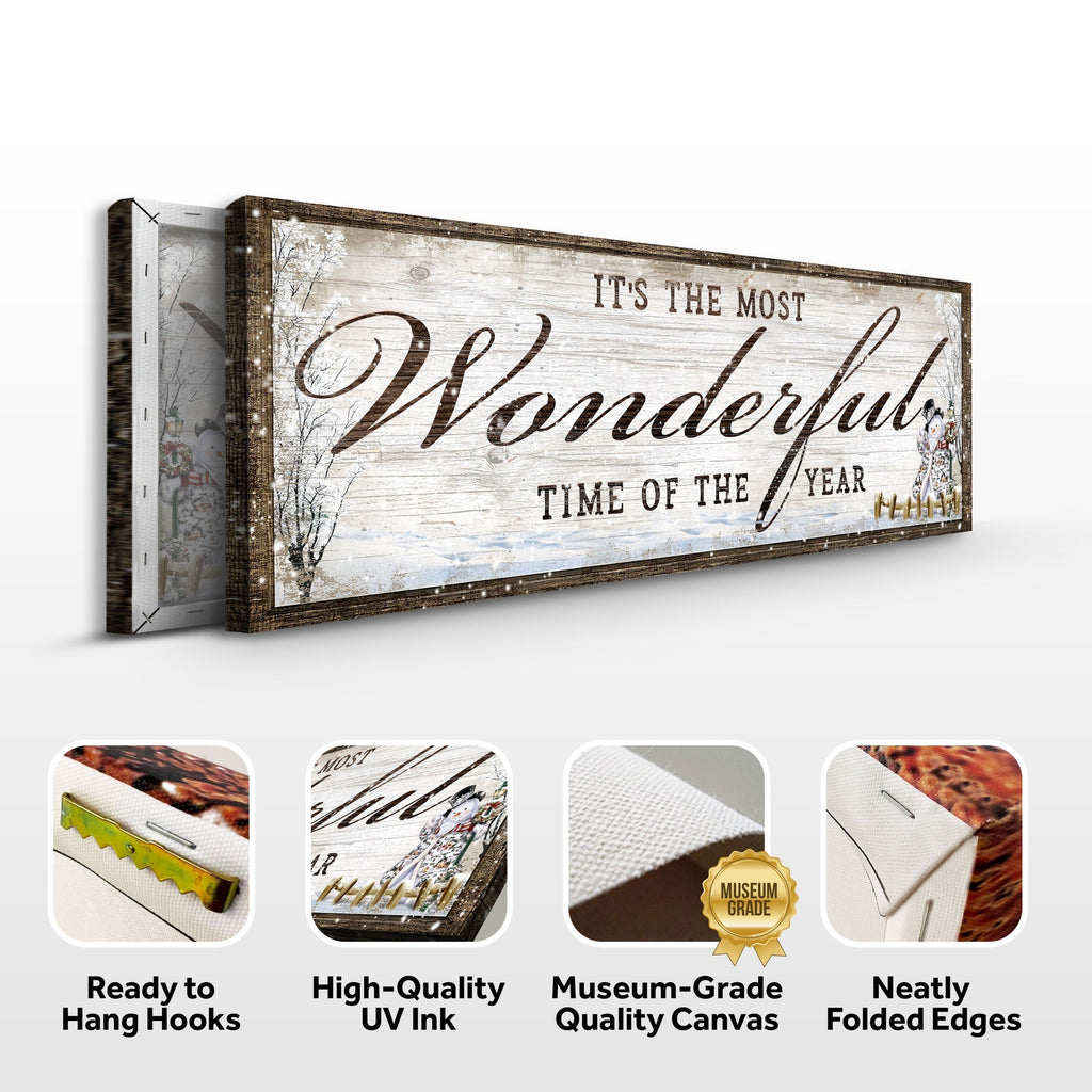 Premium Textured Canvas Christmas Sign | Tailored Canvases